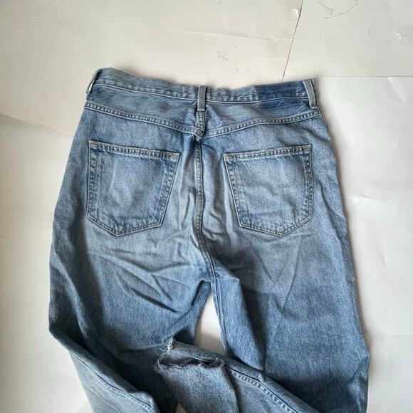 AMO Loverboy Wanderer Jeans High Rise Raw Hem Size 31 $290 - Picture 7 of 13